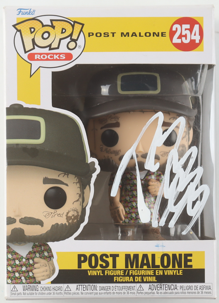 Post Malone Signed #254 Funko Pop! Vinyl Figure with Hand Drawn Heart Sketch (ACOA) at PristineAuction.com Post Malone Signed #254 Funko Pop! Vinyl Figure with Hand Drawn Heart Sketch (ACOA) at PristineAuction.com