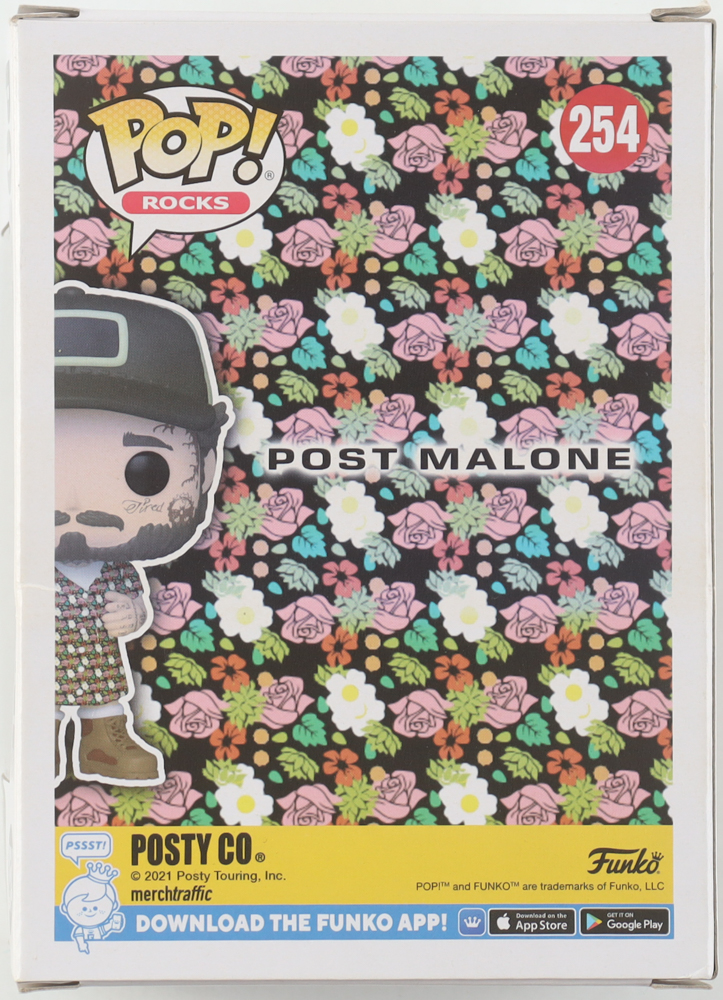Post Malone Signed #254 Funko Pop! Vinyl Figure with Hand Drawn Heart Sketch (ACOA) at PristineAuction.com Post Malone Signed #254 Funko Pop! Vinyl Figure with Hand Drawn Heart Sketch (ACOA) at PristineAuction.com