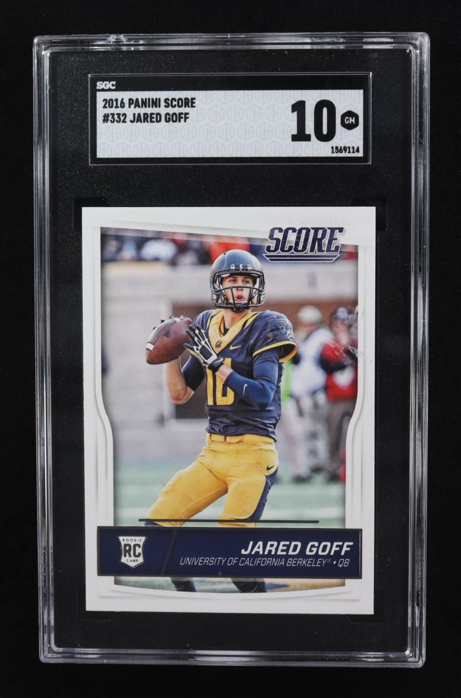 Jared Goff 2016 Score #332 RC (SGC 10) at PristineAuction.com Jared Goff 2016 Score #332 RC (SGC 10) at PristineAuction.com