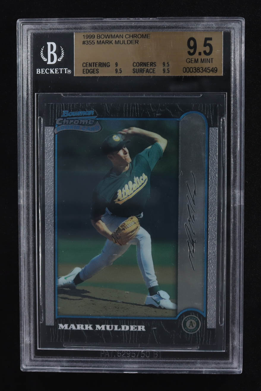 Mark Mulder 1999 Bowman Chrome #355 RC (BGS 9.5) at PristineAuction.com Mark Mulder 1999 Bowman Chrome #355 RC (BGS 9.5) at PristineAuction.com