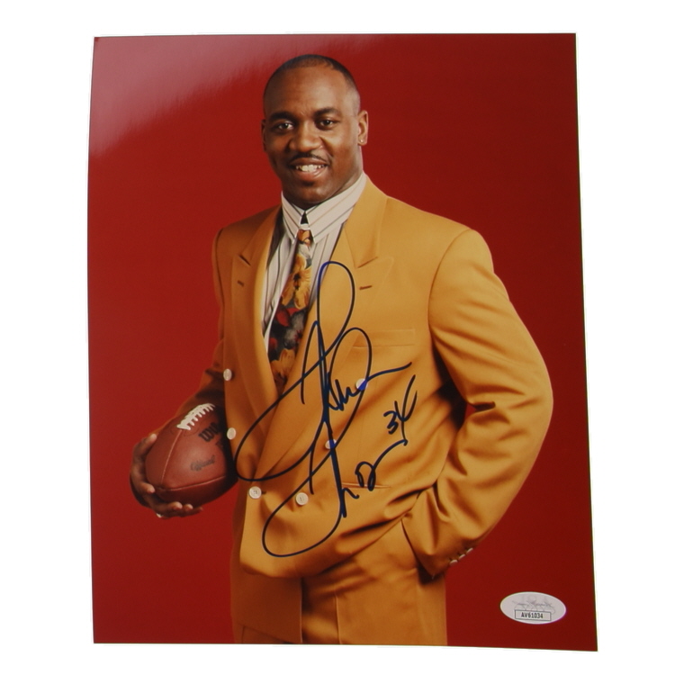 Thurman Thomas Signed 8x10 Photo (JSA) at PristineAuction.com Thurman Thomas Signed 8x10 Photo (JSA) at PristineAuction.com