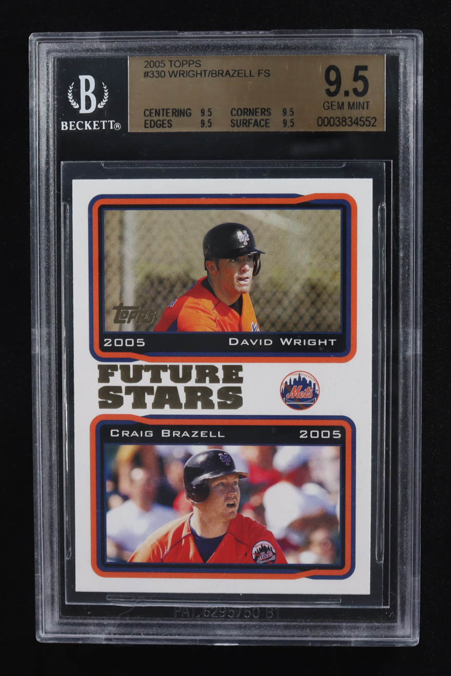 David Wright / Craig Brazell 2005 Topps #330 FS (BGS 9.5) at PristineAuction.com David Wright / Craig Brazell 2005 Topps #330 FS (BGS 9.5) at PristineAuction.com