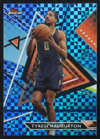 Tyrese Haliburton 2023-24 Finest Blue Checkerboard Refractors #126 #22/75 at PristineAuction.com