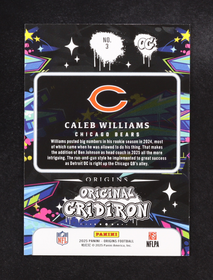 Caleb Williams 2025 Panini Origins Original Gridiron #3 at PristineAuction.com Caleb Williams 2025 Panini Origins Original Gridiron #3 at PristineAuction.com