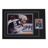 Doug Gilmour Signed 12x17 Custom Matted Sports Card Display with Photo (JSA) at PristineAuction.com