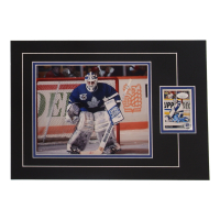 Grant Fuhr  Signed 12x17 Custom Matted Sports Card Display with Photo (JSA) at PristineAuction.com