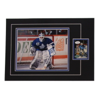 Grant Fuhr  Signed 12x17 Custom Matted Sports Card Display with Photo (JSA) at PristineAuction.com