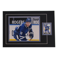 Zach Hyman Signed 12x17 Custom Matted Sports Card Display with Photo (JSA) at PristineAuction.com