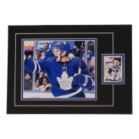 Zach Hyman Signed 12x17 Custom Matted Sports Card Display with Photo (JSA) at PristineAuction.com