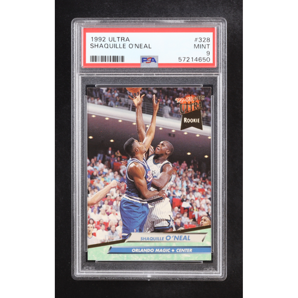 Shaquille O'Neal 1992-93 Ultra #328 RC (PSA 9) at PristineAuction.com