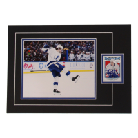 Brayden Point Signed 12x17 Custom Matted Sports Card Display with Photo (JSA) at PristineAuction.com