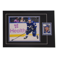 Brayden Point Signed 12x17 Custom Matted Sports Card Display with Photo (JSA) at PristineAuction.com