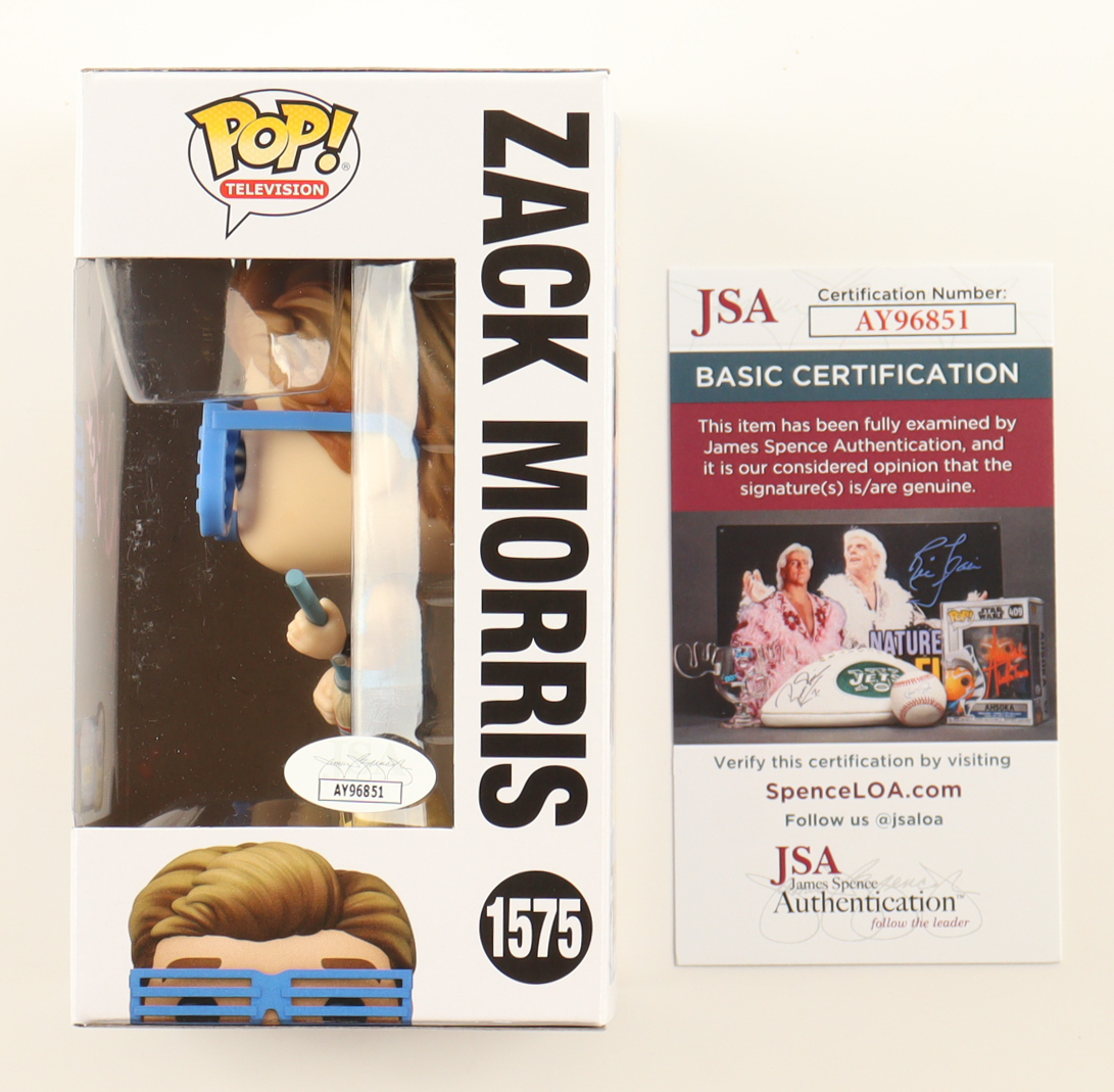 Mark-Paul Gosselaar Signed "Saved By The Bell" #1575 Zack Morris Funko Pop! Vinyl Figure Inscribed "Zack" (JSA) at PristineAuction.com Mark-Paul Gosselaar Signed "Saved By The Bell" #1575 Zack Morris Funko Pop! Vinyl Figure Inscribed "Zack" (JSA) at PristineAuction.com