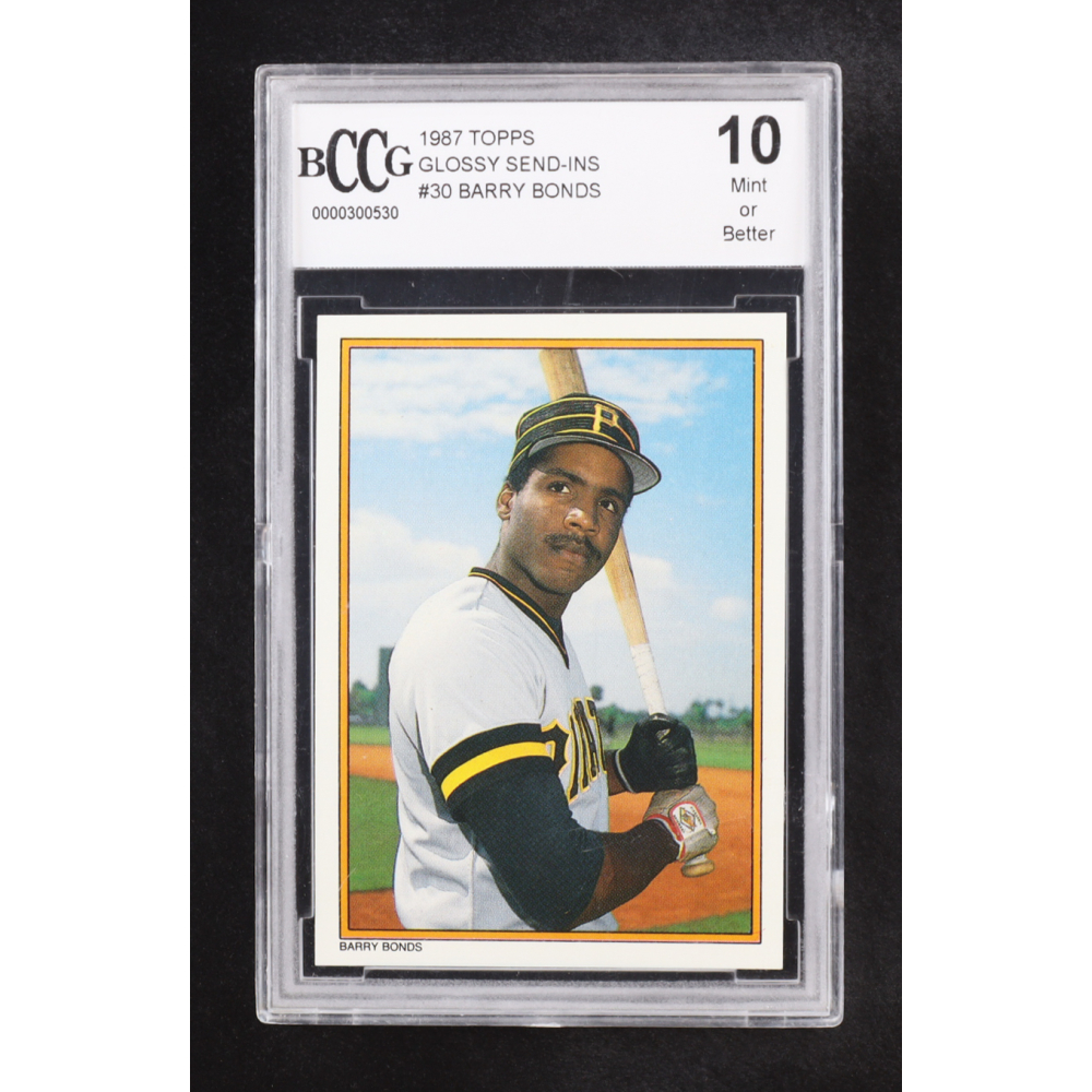 Barry Bonds 1987 Topps Glossy Send-Ins #30 RC (BCCG 10) at PristineAuction.com