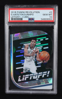 Giannis Antetokounmpo 2018-19 Panini Revolution Liftoff! Cubic #2 #25/50 (PSA 10) at PristineAuction.com