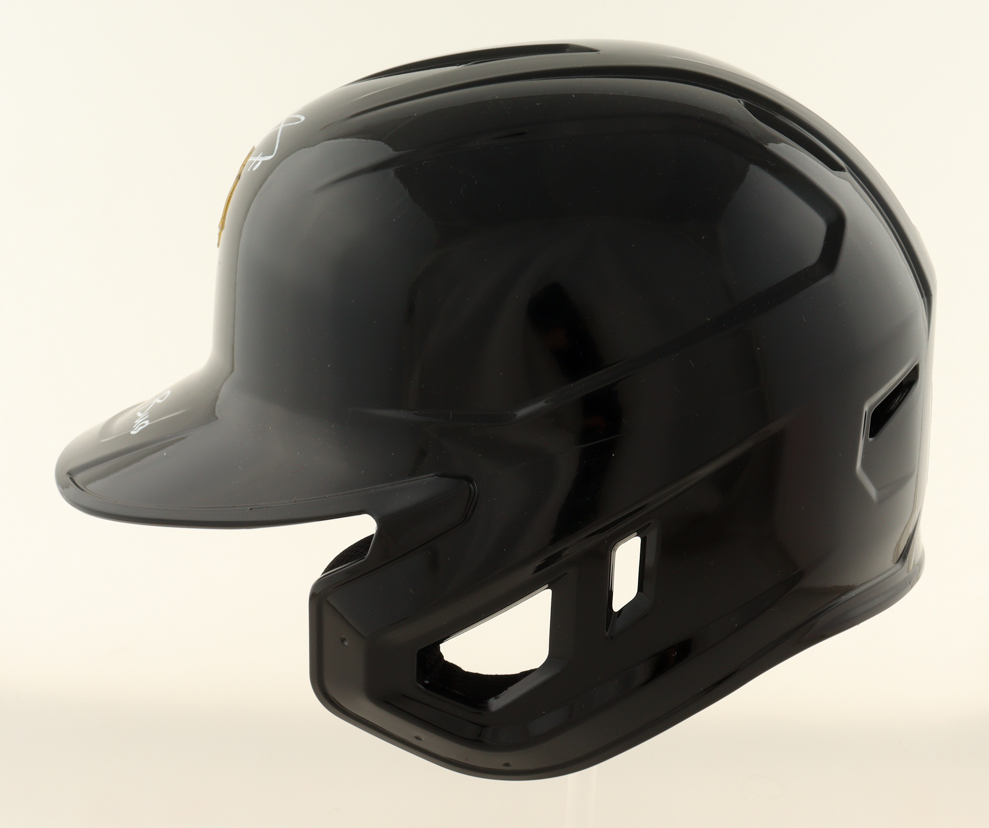 Bryan Reynolds Signed Pirates Full-Size Batting Helmet with Stand Inscribed "Let's Go Bucks" (TSE) at PristineAuction.com Bryan Reynolds Signed Pirates Full-Size Batting Helmet with Stand Inscribed "Let's Go Bucks" (TSE) at PristineAuction.com