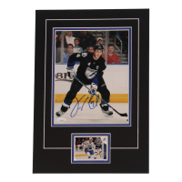 Vincent Lecavalier Signed 12x17 Custom Matted Photo Display with Sports card (JSA) at PristineAuction.com