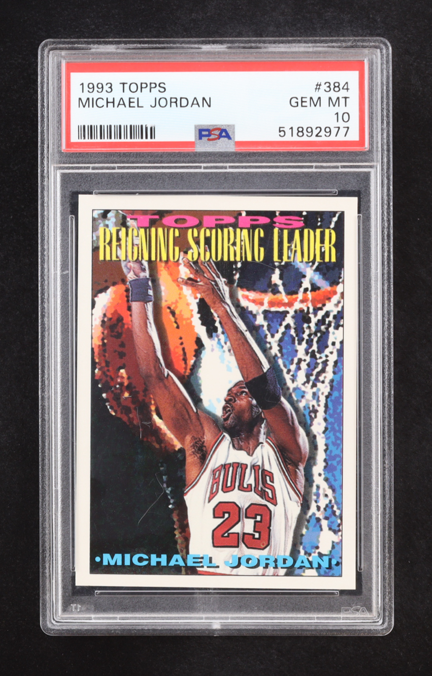 Michael Jordan 1993 Topps #384 (PSA 10) at PristineAuction.com Michael Jordan 1993 Topps #384 (PSA 10) at PristineAuction.com