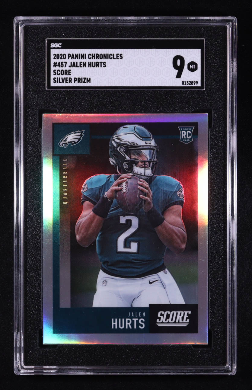 Jalen Hurts 2020 Score Silver #457 Chronicles RC (SGC 9) at PristineAuction.com Jalen Hurts 2020 Score Silver #457 Chronicles RC (SGC 9) at PristineAuction.com
