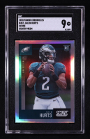 Jalen Hurts 2020 Score Silver #457 Chronicles RC (SGC 9) at PristineAuction.com