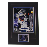 Victor Hedman Signed 12x17 Custom Matted Photo Display with Sports card (JSA) at PristineAuction.com