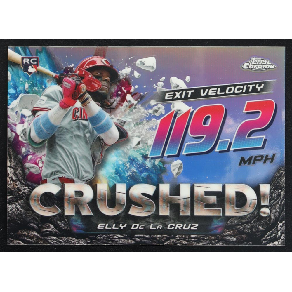 Elly De La Cruz 2024 Topps Chrome Update Crushed #CR-8 RC at PristineAuction.com