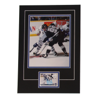 Doug Gilmour Signed 12x17 Custom Matted Sports Card Display with Photo (JSA) at PristineAuction.com