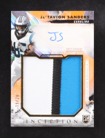 Ja'Tavion Sanders 2024 Topps Inception Rookie Jumbo Relic Autographs Orange #RJRAJTS #19/20 RC at PristineAuction.com
