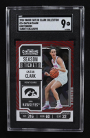 Caitlin Clark 2024 Panini Caitlin Clark Collection College Contenders Target #CC4 RC (SGC 9) at PristineAuction.com