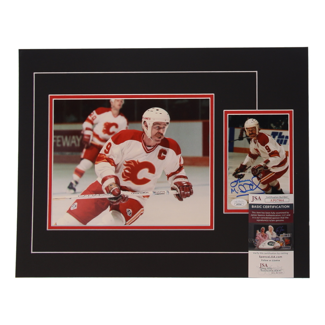 Lanny McDonald Signed 12x17 Custom Matted Photo Display (JSA) at PristineAuction.com Lanny McDonald Signed 12x17 Custom Matted Photo Display (JSA) at PristineAuction.com