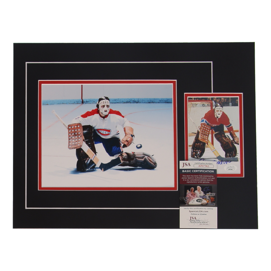 Rogie Vachon Signed 12x17 Custom Matted Photo Display (JSA) at PristineAuction.com Rogie Vachon Signed 12x17 Custom Matted Photo Display (JSA) at PristineAuction.com
