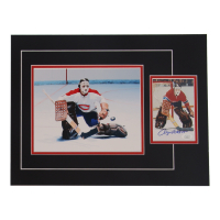 Rogie Vachon Signed 12x17 Custom Matted Photo Display (JSA) at PristineAuction.com