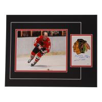 Bobby Hull Signed 12x17 Custom Matted Photo Display Inscribed "HOF 1983" (JSA) at PristineAuction.com