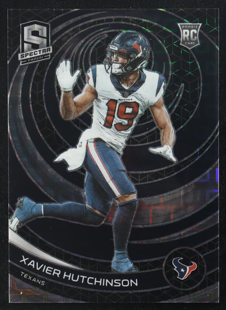 Xavier Hutchinson 2023 Panini Spectra Spectris #197 RC #2/30 at PristineAuction.com Xavier Hutchinson 2023 Panini Spectra Spectris #197 RC #2/30 at PristineAuction.com