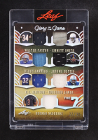 2025 Leaf Glory of the Game The 7 Jerseys #T73 Walter Payton/Emmitt Smith/Barry Sanders/Jerome Bettis/O.J. Simpson/Edgerrin James/Bronko Nagurski at PristineAuction.com