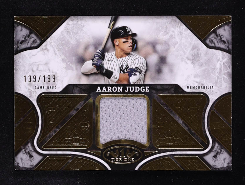 Aaron Judge 2025 Topps Tier One Relics #T1RAJ #139/199 at PristineAuction.com Aaron Judge 2025 Topps Tier One Relics #T1RAJ #139/199 at PristineAuction.com