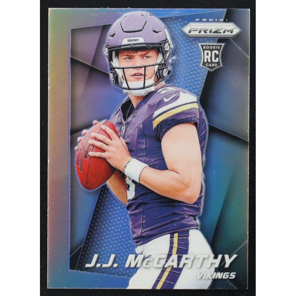 JJ McCarthy 2024 Panini Prizm Flashback Silver #3 RC at PristineAuction.com