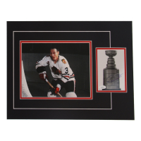Pierre Pilote Signed 12x17 Custom Matted Photo Display (JSA) at PristineAuction.com