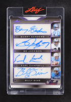 2025 Leaf Pearl Barry Sanders/Bo Jackson/Earl Campbell/Billy Sims Autographs #S4-7 #3/5 at PristineAuction.com