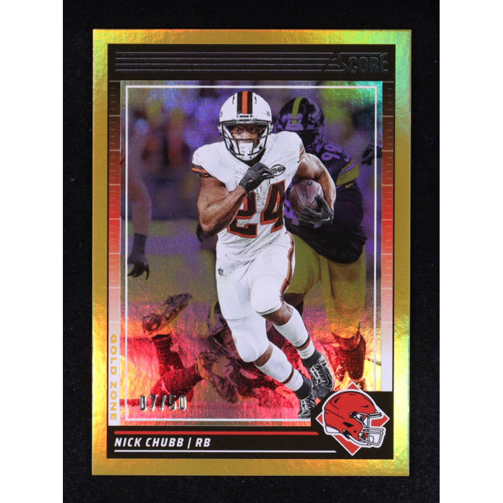 Nick Chubb 2024 Score Gold Zone #65 #07/50 at PristineAuction.com