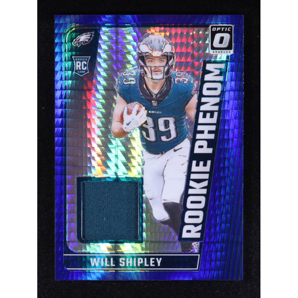 Will Shipley 2024 Donruss Optic Rookie Phenoms Blue Hyper #40 RC at PristineAuction.com