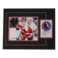 Rod Langway Signed 12x17 Custom Matted Photo Display (JSA) at PristineAuction.com