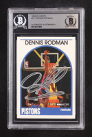 Dennis Rodman Signed 1989-90 Hoops Autographs #211 (BGS) at PristineAuction.com
