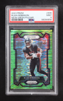 Bijan Robinson 2023 Panini Prizm Prizms Neon Green Pulsar #305 RC (PSA 9) at PristineAuction.com