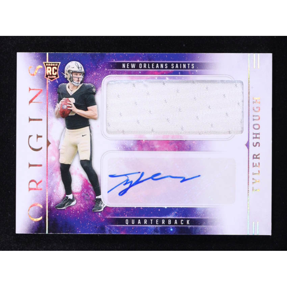 Tyler Shough 2025 Panini Origins Rookie Jumbo Jersey Autographs #14 RC at PristineAuction.com