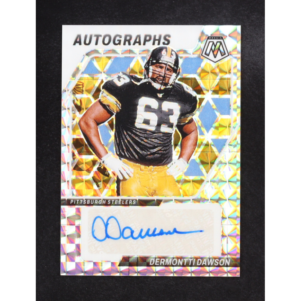 Dermontti Dawson 2024 Panini Mosaic Autographs Mosaic #36 at PristineAuction.com