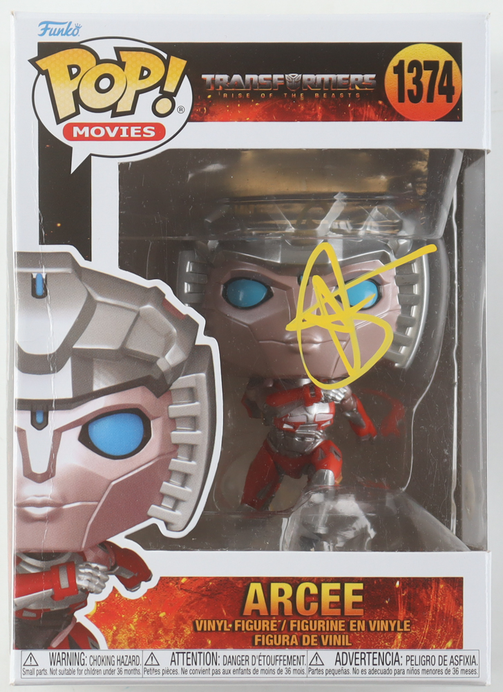 Shia LaBeouf Signed "Transformers: Rise of the Beasts" #1374 Arcee Funko Pop! Vinyl Figure (ACOA) at PristineAuction.com Shia LaBeouf Signed "Transformers: Rise of the Beasts" #1374 Arcee Funko Pop! Vinyl Figure (ACOA) at PristineAuction.com