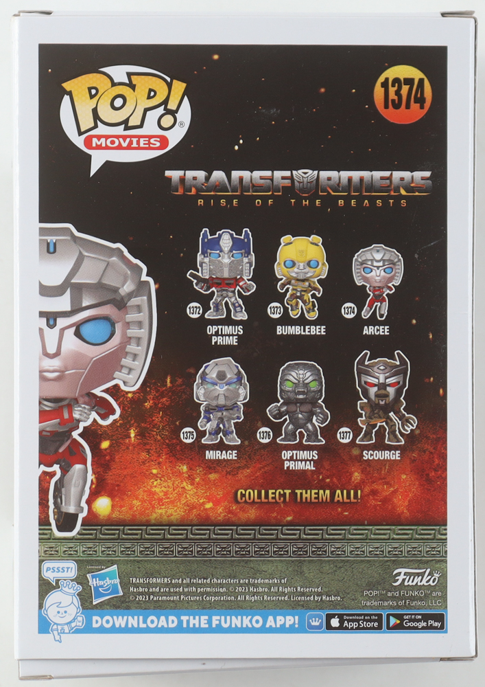 Shia LaBeouf Signed "Transformers: Rise of the Beasts" #1374 Arcee Funko Pop! Vinyl Figure (ACOA) at PristineAuction.com Shia LaBeouf Signed "Transformers: Rise of the Beasts" #1374 Arcee Funko Pop! Vinyl Figure (ACOA) at PristineAuction.com