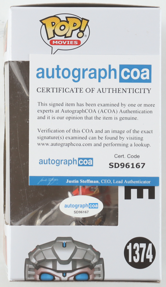 Shia LaBeouf Signed "Transformers: Rise of the Beasts" #1374 Arcee Funko Pop! Vinyl Figure (ACOA) at PristineAuction.com Shia LaBeouf Signed "Transformers: Rise of the Beasts" #1374 Arcee Funko Pop! Vinyl Figure (ACOA) at PristineAuction.com