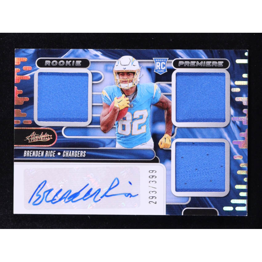 Brenden Rice 2024 Absolute Rookie Premiere Materials Autographs #41 #293/399 RC at PristineAuction.com